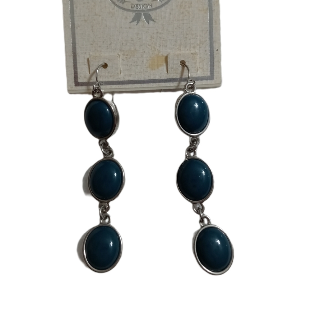 Drop Earrings Rich Teal Green